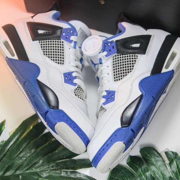 Jordan Shoes - Jordan 4 Blue Black White size 5y/6.5W/37.5Euro